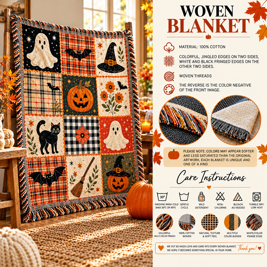 Comfora™ Halloween Woven Blanket